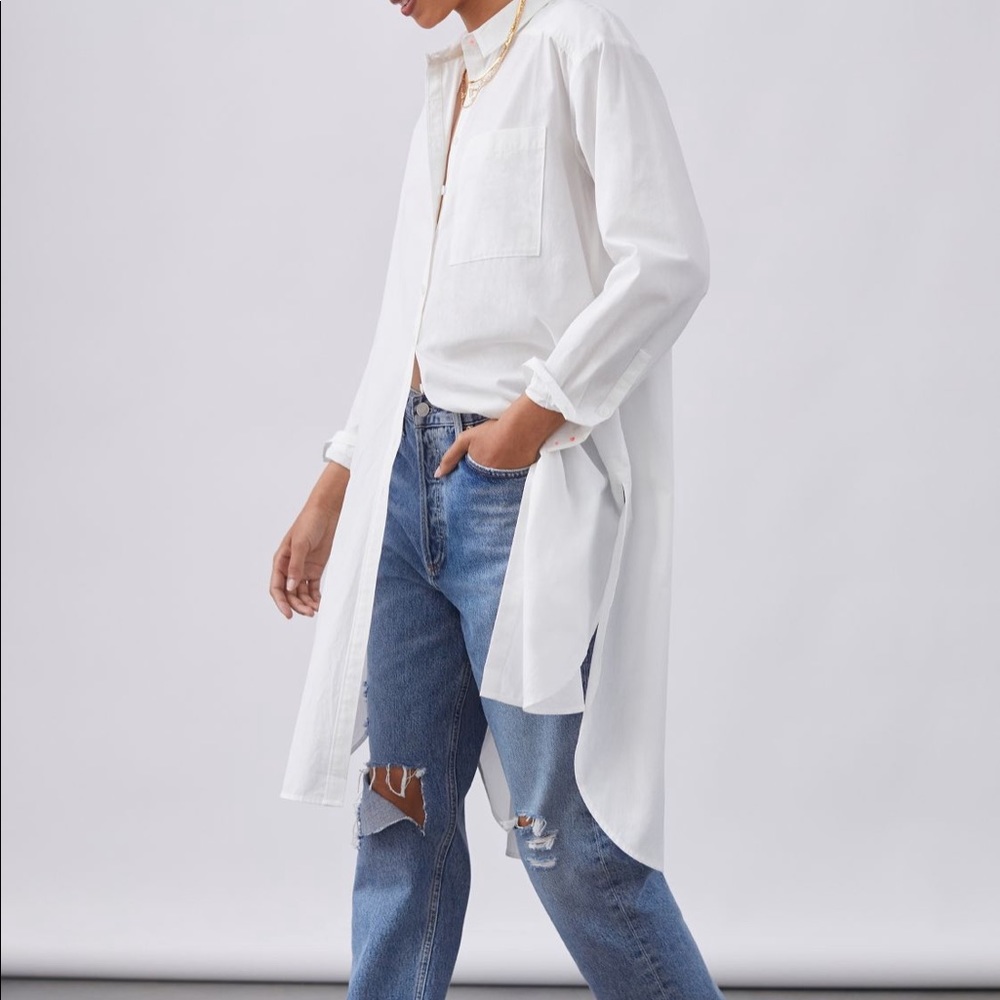 Anthropologie Maeve Maxi buttondown